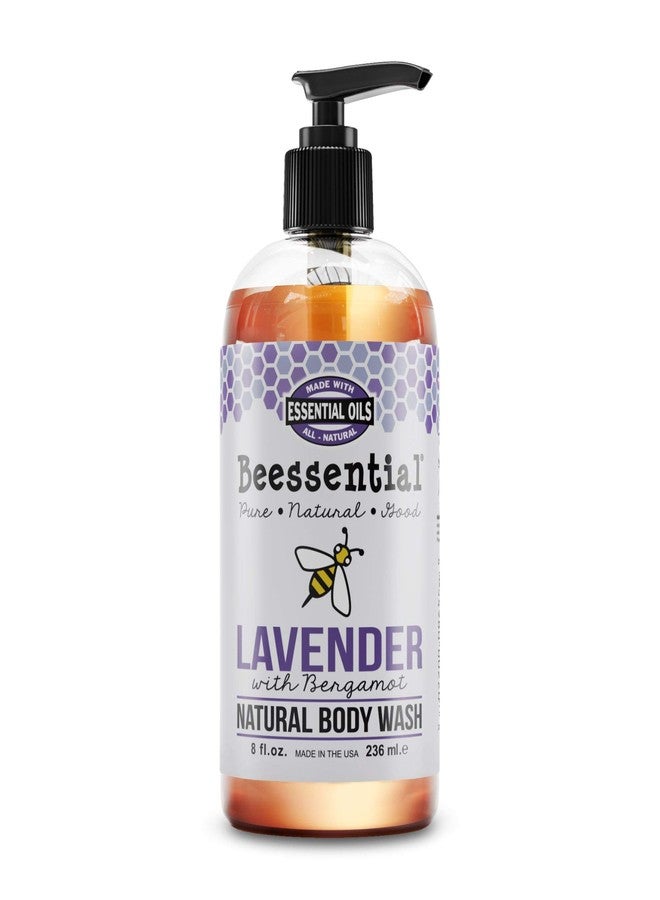 Beessential Natural Body Wash, Lavender | Sulfate-Free Bath and Shower Gel with Essential Oils for Men & Women, 8 oz - Image 2